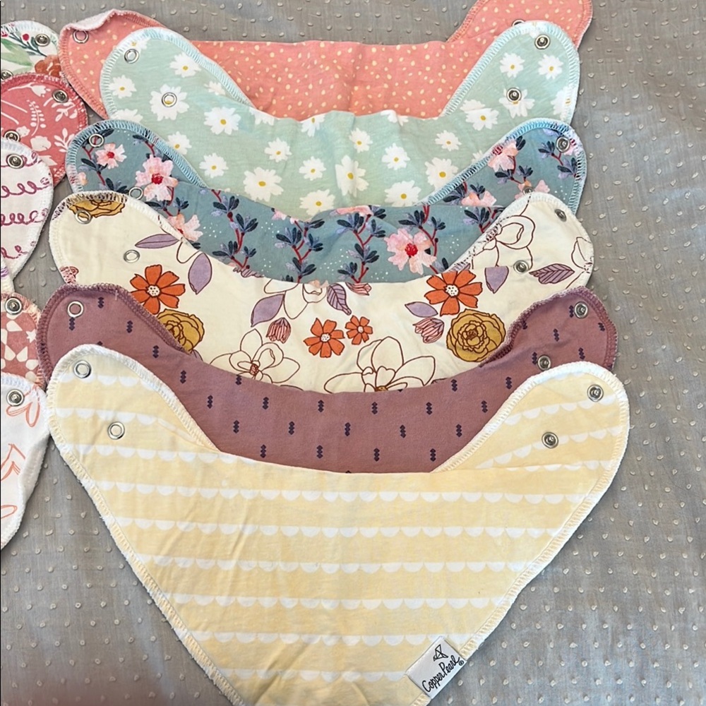 Copper Pearl Bandana Bib Set (12)